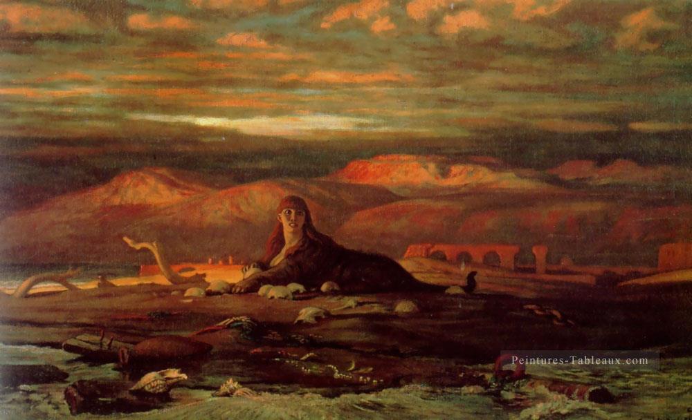 Le symbole du Sphinx de la mer Elihu Vedder Peintures à l'huile